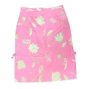 TIBI Floral Print Skirt Sz. 2 Side Zip Lined Resort Vacation Cruise